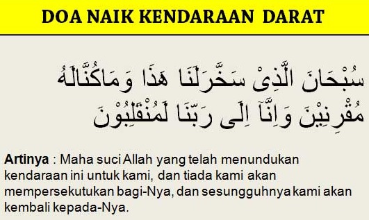 Bacaan Doa Naik Kendaraan Darat, Laut Dan Udara Lengkap Berikut Artinya